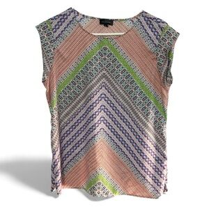 The Limited Chevron Patterned Blouse - Multicolored